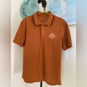 MCM   Men's Brown Polo Shirt Small